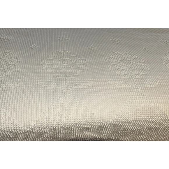 Bates George Washington Queen Choice Hobnail Bedspread White Fringed 92”x112” - Picture 6 of 7